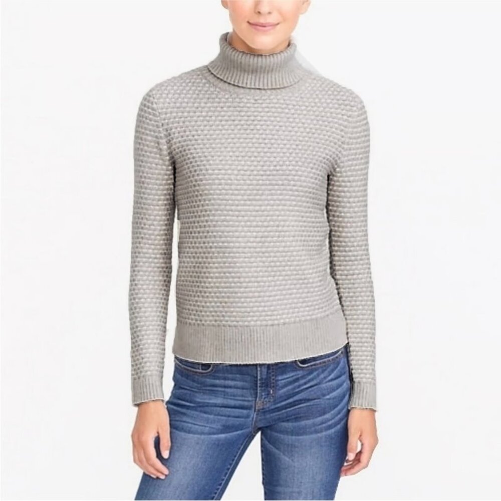 J. Crew Women's Textured Turtleneck Pullover Sweater Size Small